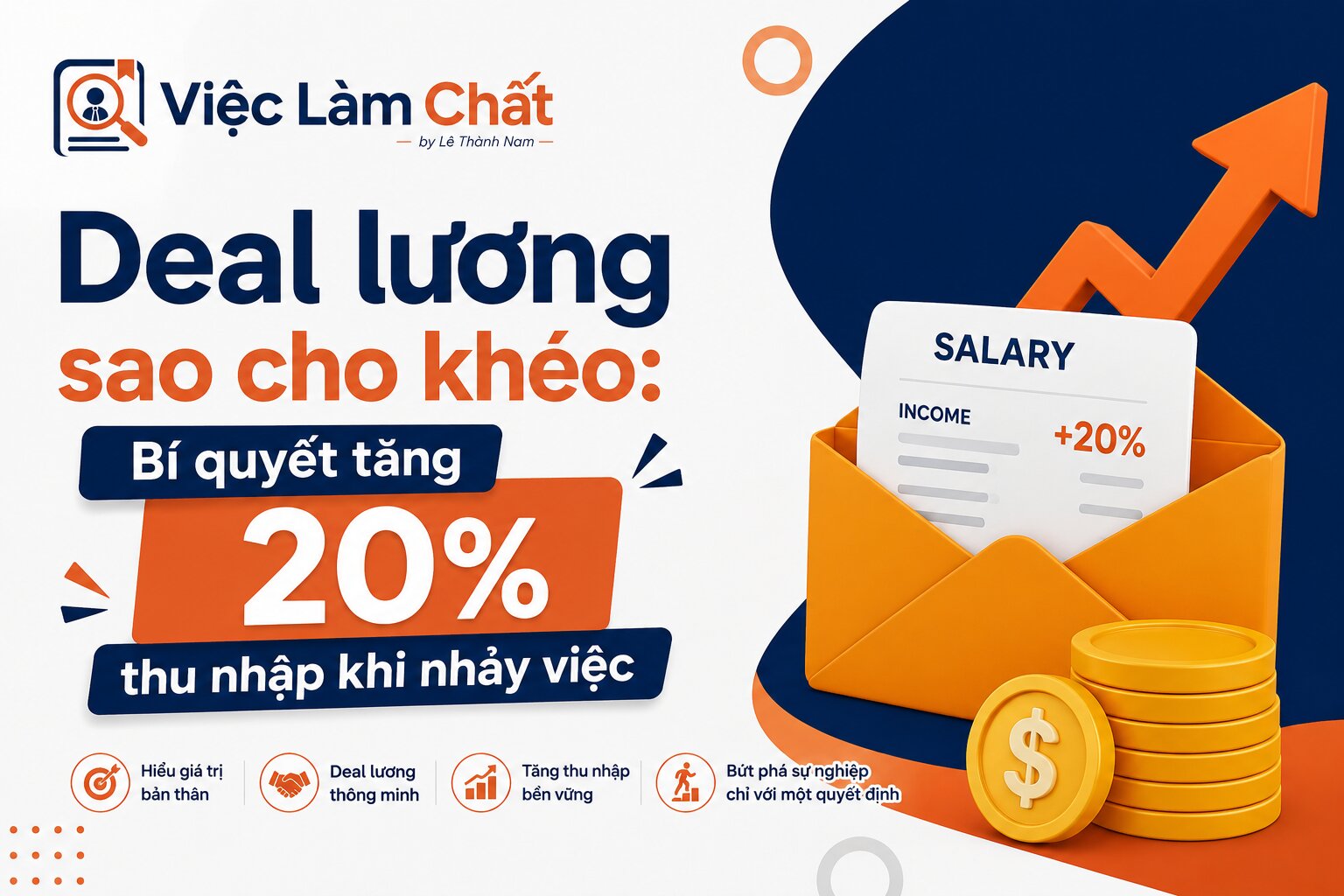 Deal lương sao cho khéo Bí quyết tăng 20% thu nhập khi nhảy việc