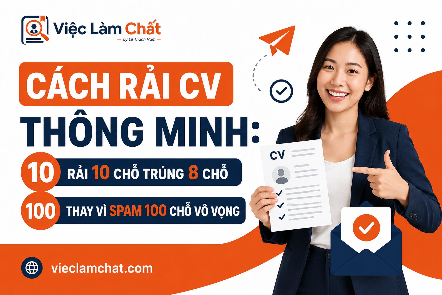 Cách Rải CV Thông Minh Rải 10 Chỗ Trúng 8 Chỗ Thay Vì Spam 100 Chỗ Vô Vọng