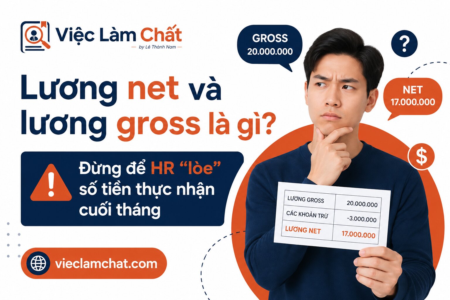 Lương net và lương gross là gì Đừng để HR lòe số tiền thực nhận cuối tháng